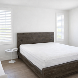 King size wood bed no mattress