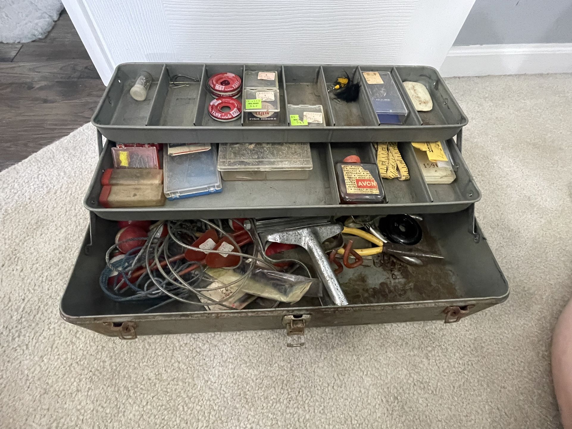 My Buddy Vintage Tackle Box & Contents