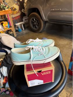Classic vans baby blue women’s 8