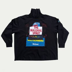 Vetements Patchwork Panelled Turtleneck Sweatshirt Black Men's M