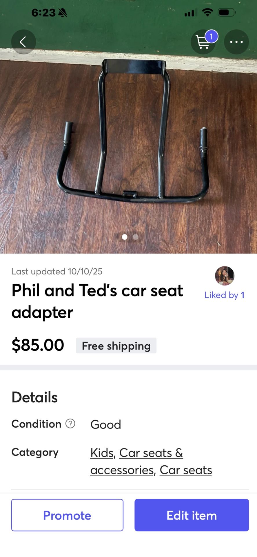 Phil And Ted Cra Seat Adapter