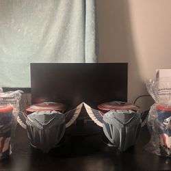 Captain America Brave New World Popcorn Buckets 2 And 2 Cups Of Them *CHECK DESCRIPTION*