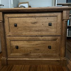 2-Drawer Filing Cabinet - Rustic Look