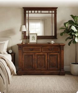 Dresser with mirror