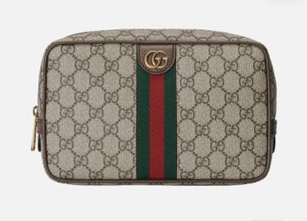 GUCCI Savoy Beige And Ebony GG Canvas 