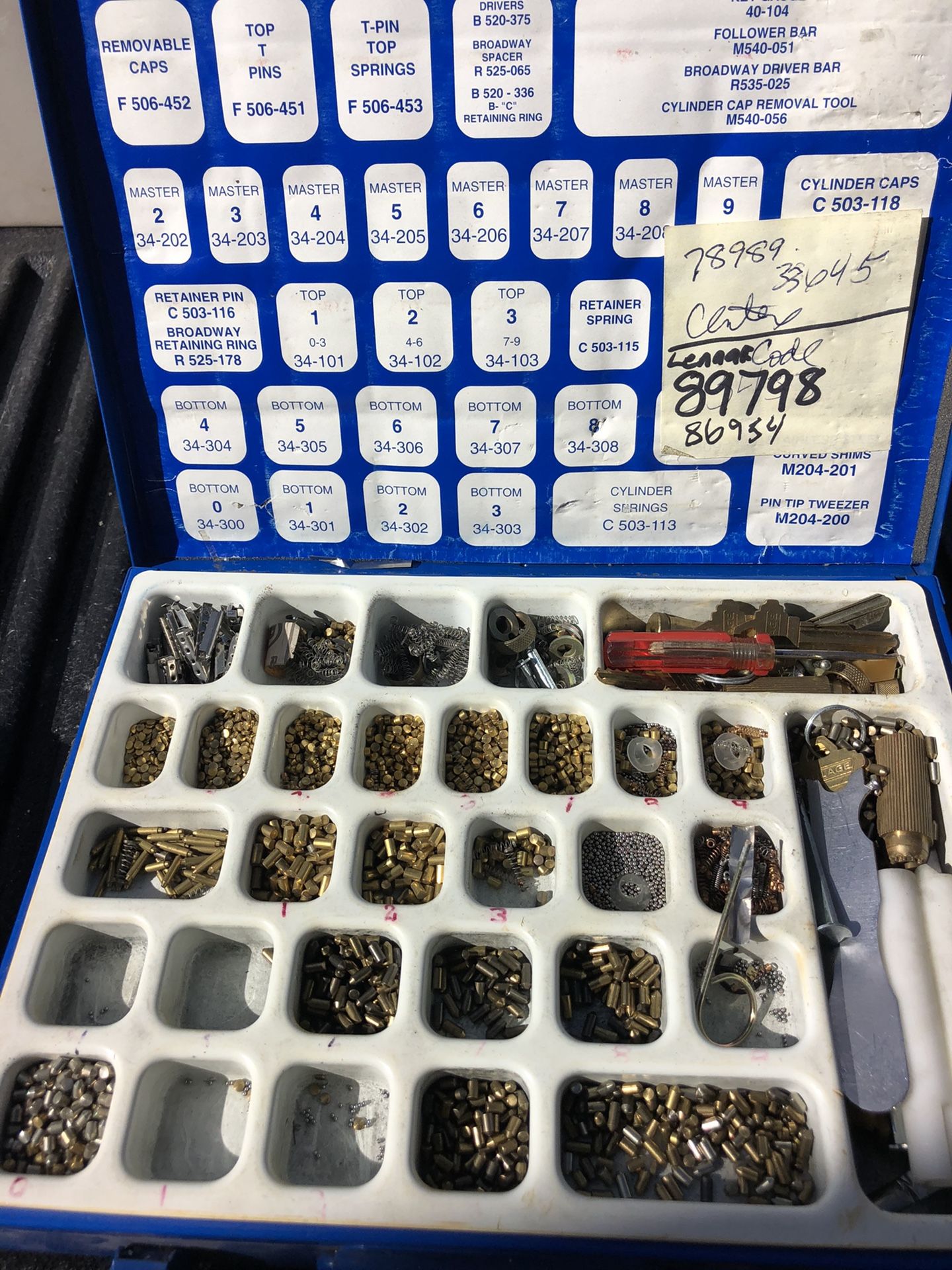 その他 na Lock Picking Kit SC1 / SC4 Schlage Compatible Keyway Re-Key
