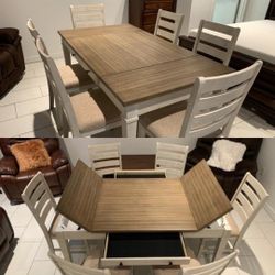 Jessica Dining Table Set W/6 Chairs---$699---Fantastic Deal!!!---No  Credit Needed Financing 