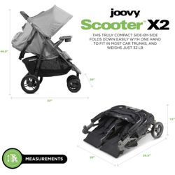 Joovy Scooter X2 Side-by-Side Double Stroller for Sale in Gilbert, AZ -  OfferUp