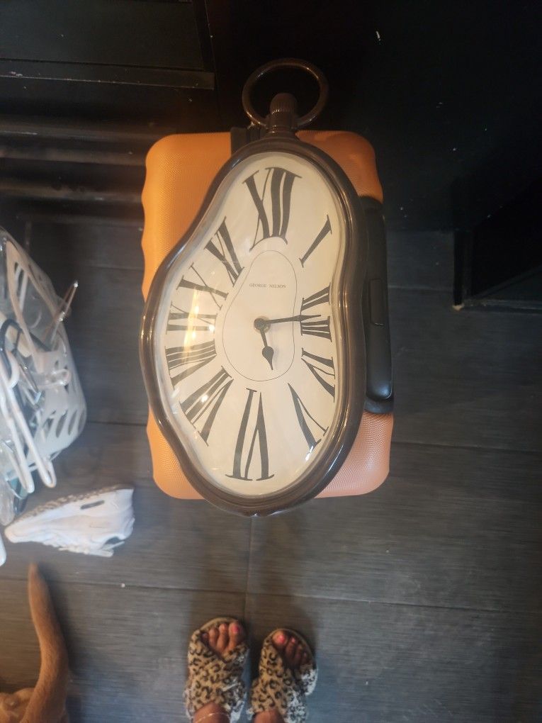 Clock, Melting Clock, Alice In Wonderland