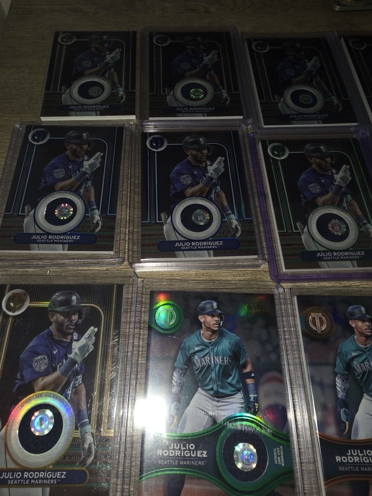 Lot Of 15 Julio Rodriguez Relic Cards