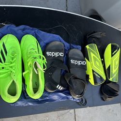 Youth Adidas cleats, Adidas Sandals & Umbro shin guards