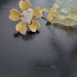 Reduced Large Yellow Flower Ring