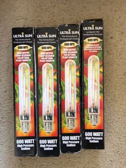 Ultra Sun 600 HPS 600 Watt Bulb Brand New