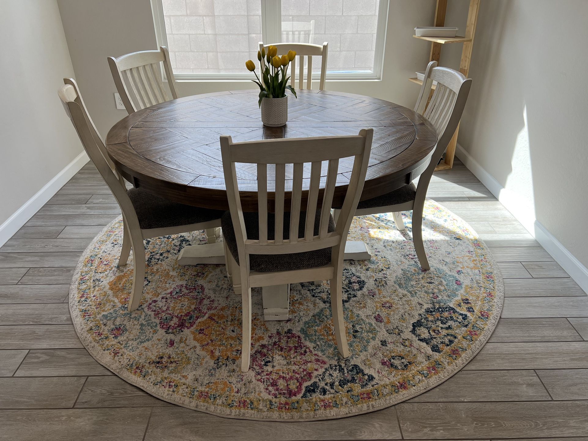Wodden Dining Table With Chairs