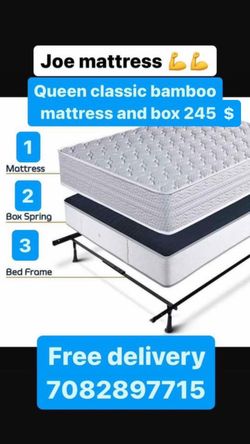 Huge sale for Mattress And Box Twin size #mattress and box 150.$ full 190$ Queen 200$ king 290$. free delivery free set up 708….289…7715… cash or Zell
