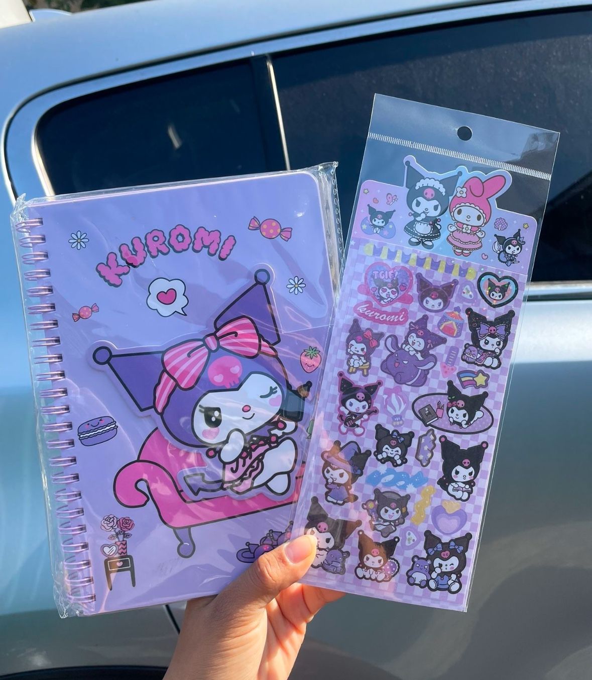 Kuromi Notebook And Sticker Sheet
