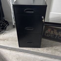 Three Draw File Cabinet 