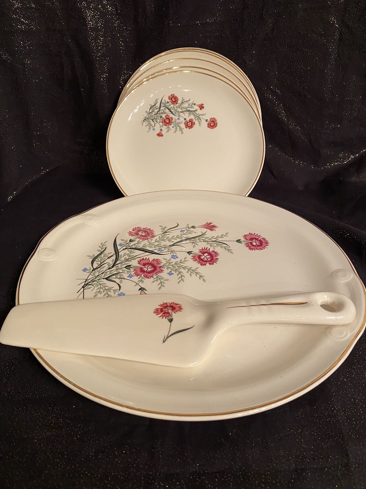 Cake Platter and Dishes