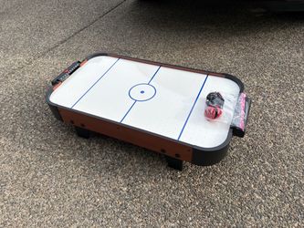 Table top air hockey table