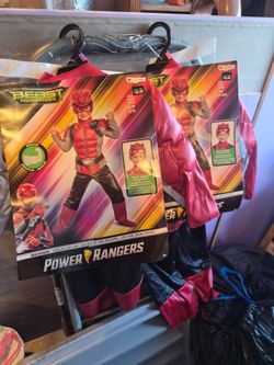 Matching power ranger costumes
