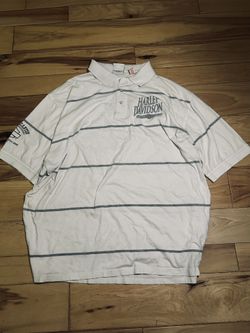 White Harley Davidson polo shirt