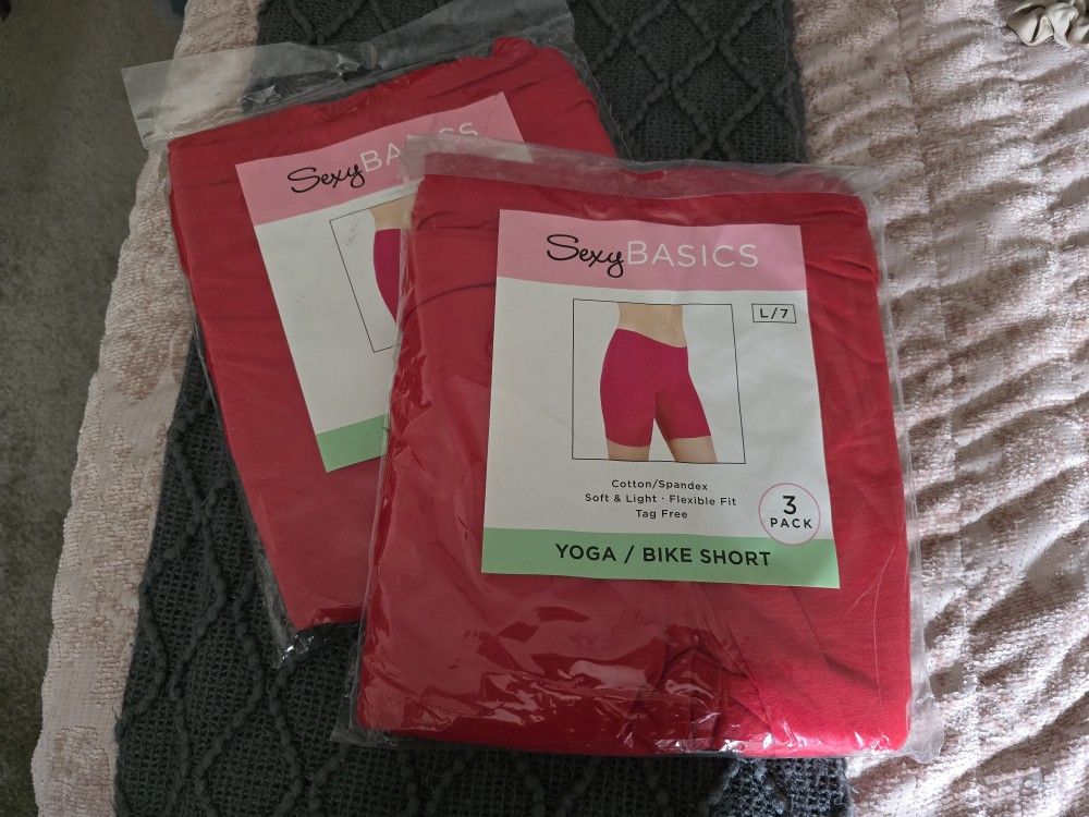 Sexy Basics Yoga/Bike Shorts Or Active Slip Shorts