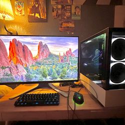 🔥Full Complete Gaming/Streaming PC Set up AMD Ryzen 9 5900x, RTX 3070 Monitor + Accessories Included!🔥