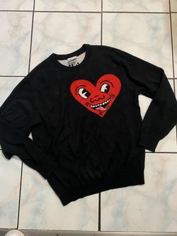 Keith Haring hearth graphic pullover
