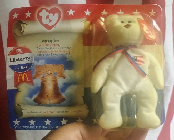 TY Beanie Baby Liberty The Bear Sealed