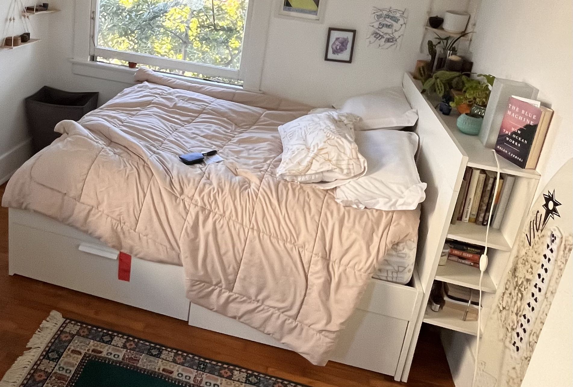 BRIMNES IKEA Full Bed frame And Headboard