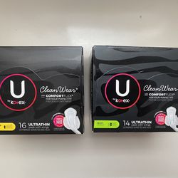U By Kotex Ultrathin pads 2 for $3