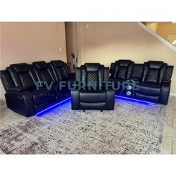 SALA DE PIEL BOCINAS BLUETOOTH!  ENTREGA  INSTALACIÓN TRES PAGOS MENSUALES