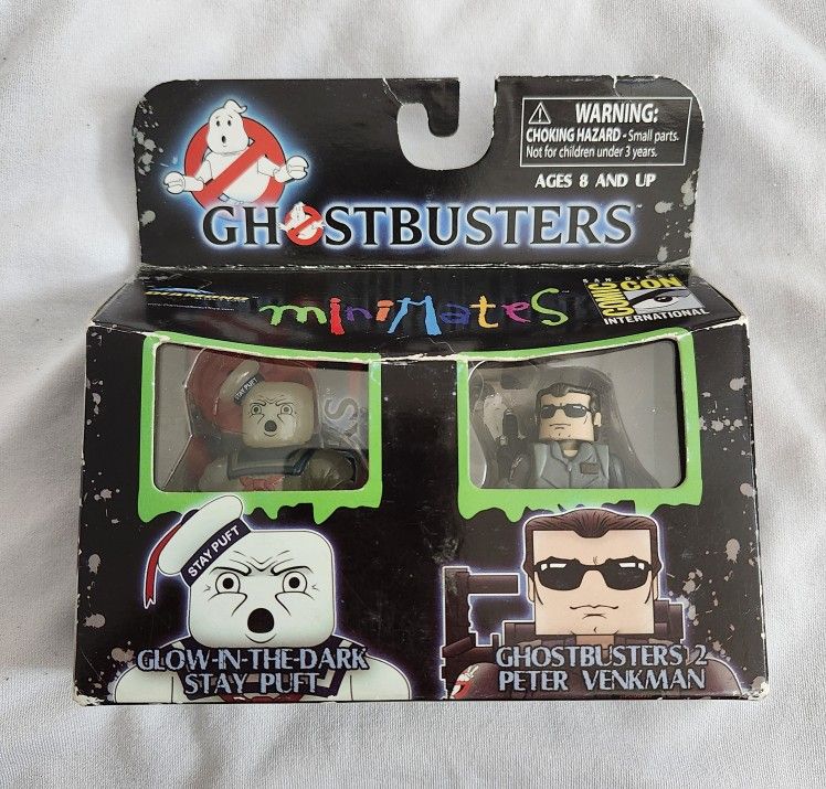 Ghostbusters Comic Con Minimates Glow-in-the-dark Stay Puft Peter Venkman Figure