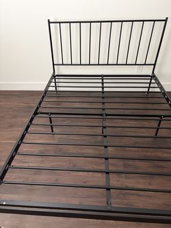 Black Metal Full Size Bed Frame