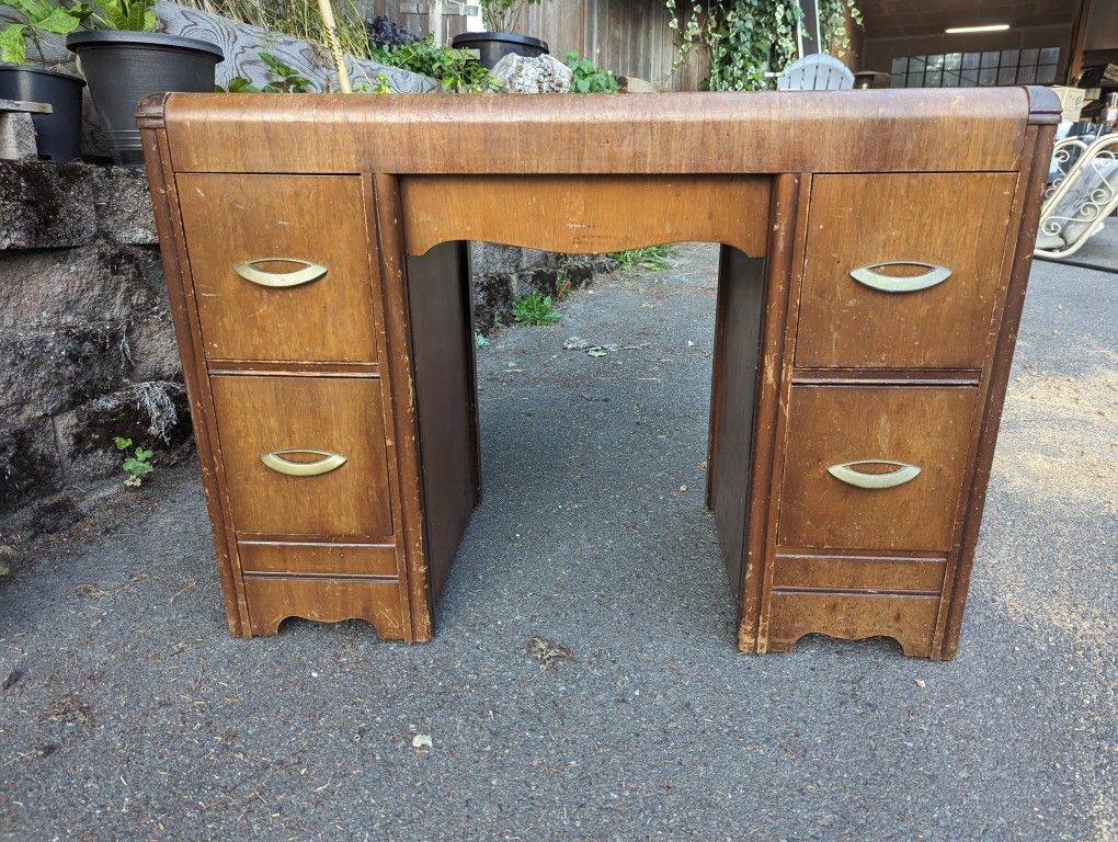 Antique Waterfall Desk