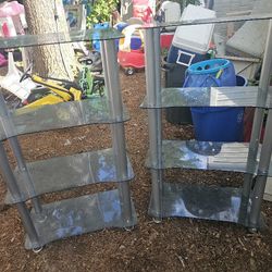 Price Is Firm. Two Beautiful Glass Shelves