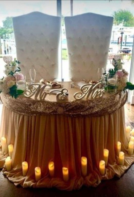 Half Moon Table Linen Chiffon Skirt