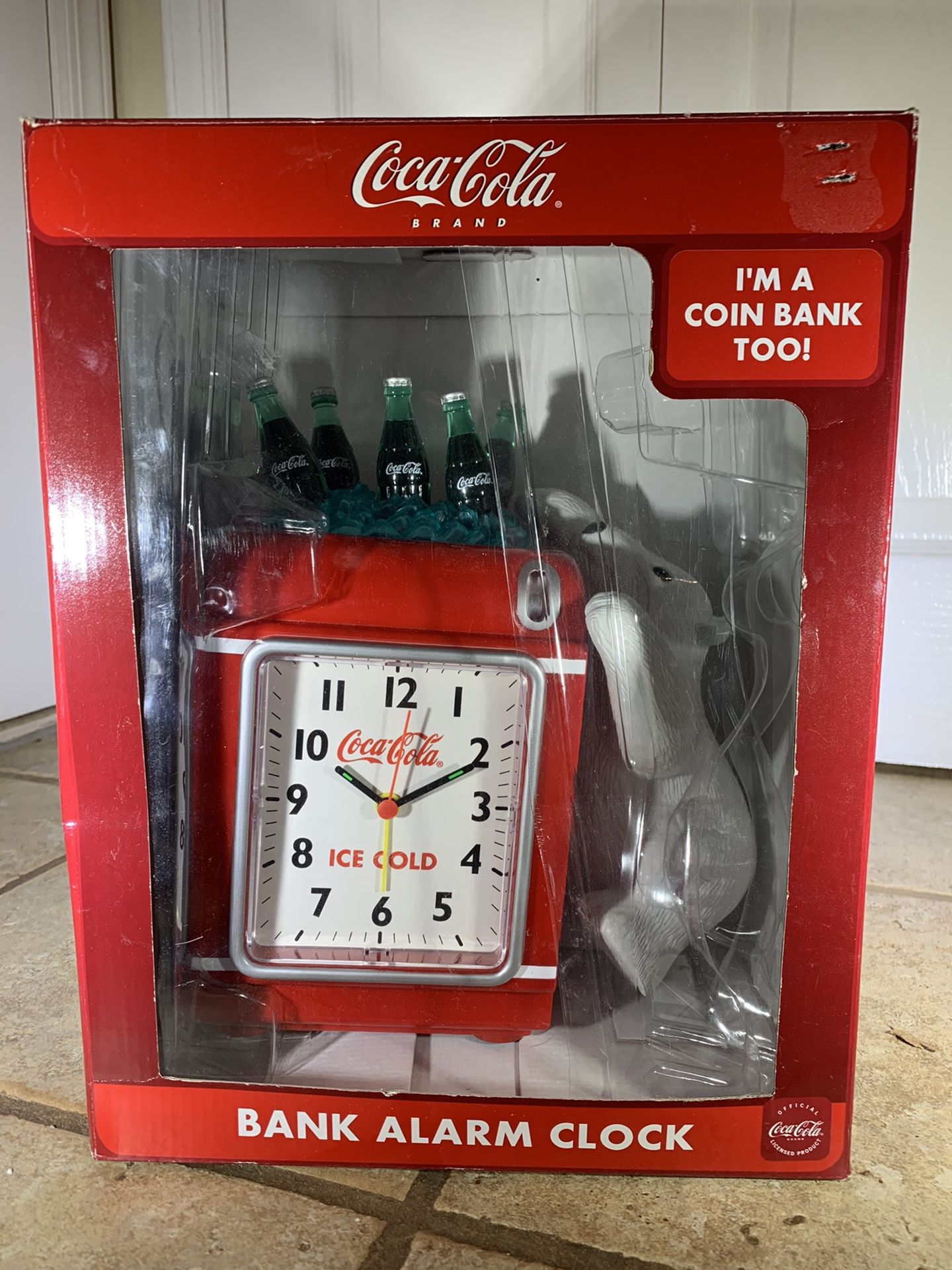 RARE Vintage Coke Bottles Alarm Clock and Coin Bank