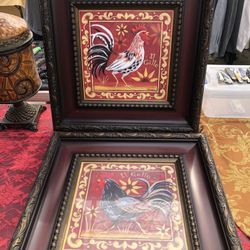 Set Of Roosters Frames