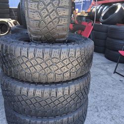 4 used Tires 275/70r18  Goodyear MT🤑free Installation and balance ‼️ 