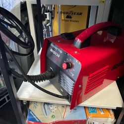 display4top Mig Welder, 130A Portable Welding Machine, Flux Core Wire Welder, MIG 130 Automatic Feed Welding Machine Equipment with Mask - 110V