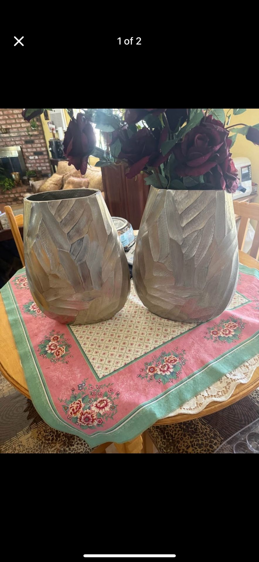Silver Vases