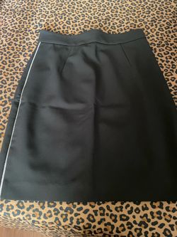 H&M Black Pencil Skirt with Contrast Side Stripe