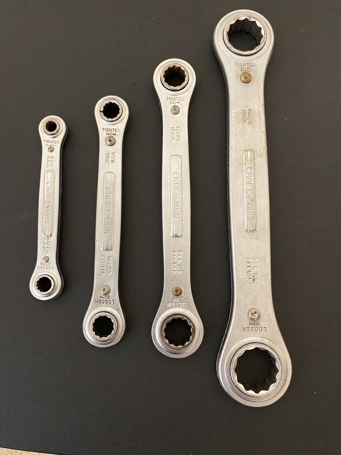 Vintage Craftsman Ratcheting Box Wrench Set