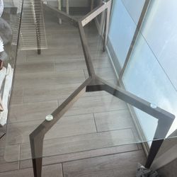 Glass Top Dining Table