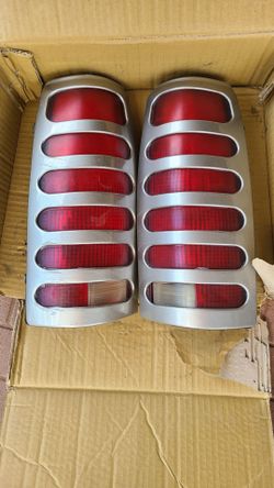 98 CHEVY 1500 OEM REAR LIGHTS WITH SHIELDS