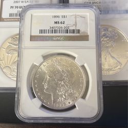 Morgan Silver Dollar1896 MS 62