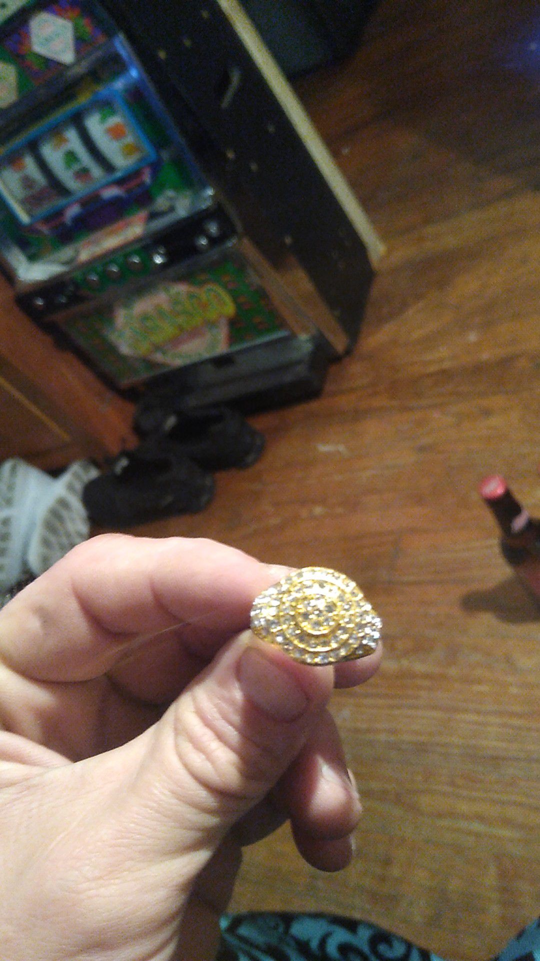 Ring size 9 I believe not real but looks legit