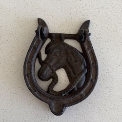 Antique horse, rustic door knocker