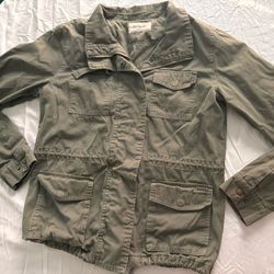 Active Olive Green Cargo Jacket